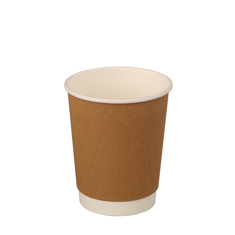 8oz papierové poháre na kávu s dvojitou stenou