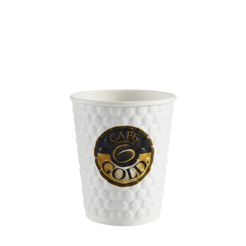 7oz jednorazový embosovaný horúci papierový pohár