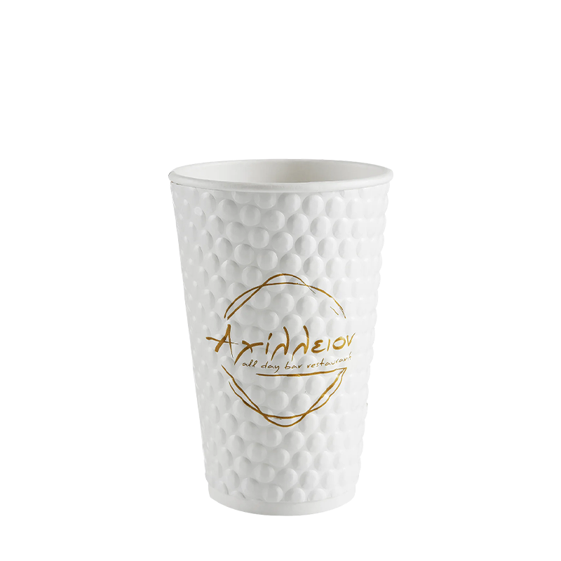 8oz izolovaný embosovaný horúci papierový pohár