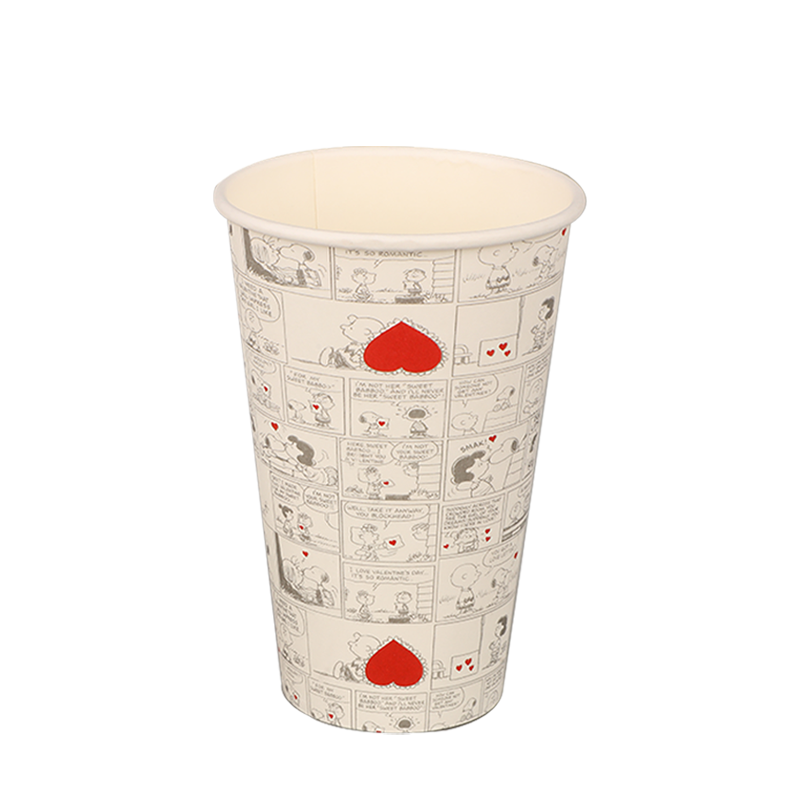 12oz kompostovateľné papierové poháre s jednou stenou