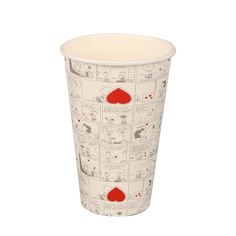 16oz biologicky odbúrateľný kávový papierový pohár